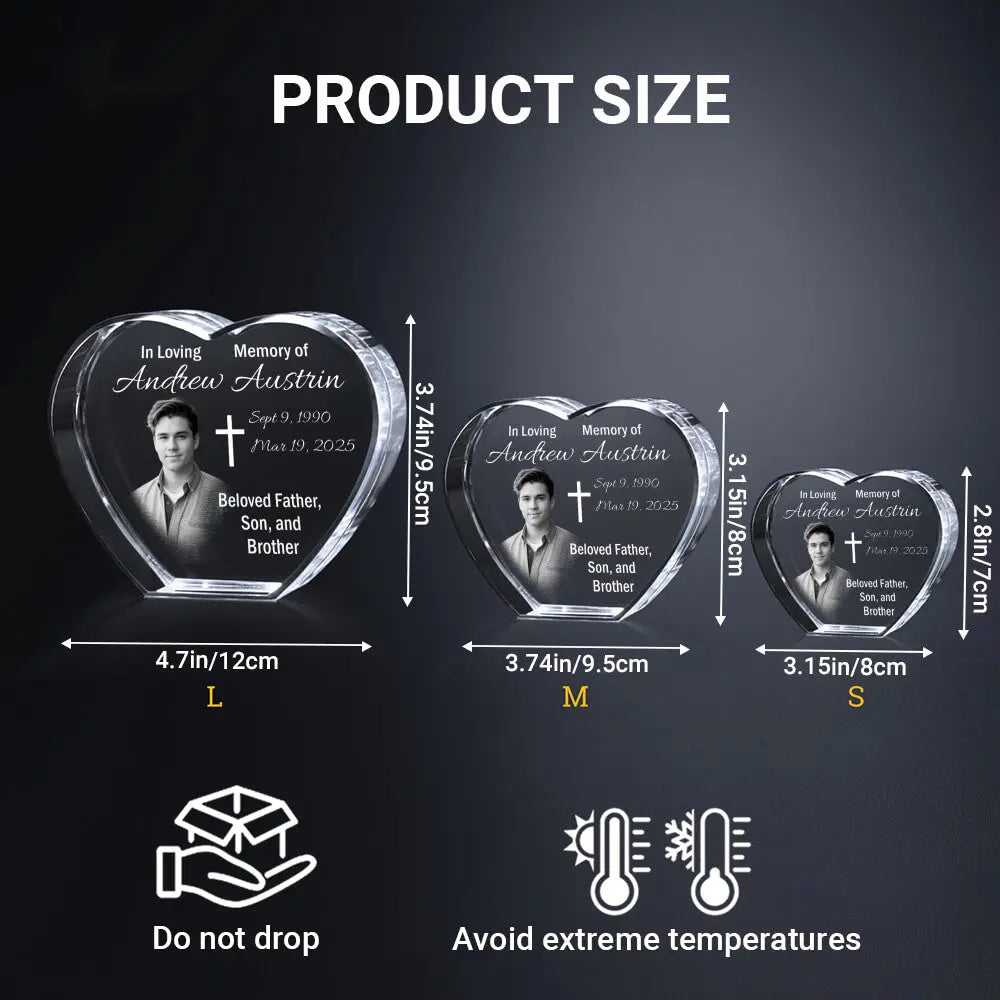 Crystal 3D Photo – Custom Laser Engraving [Memorial Gift] Duconspace