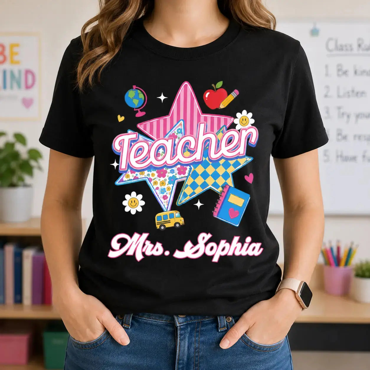 Custom Back To School T-Shirt For School Staff Duconspace