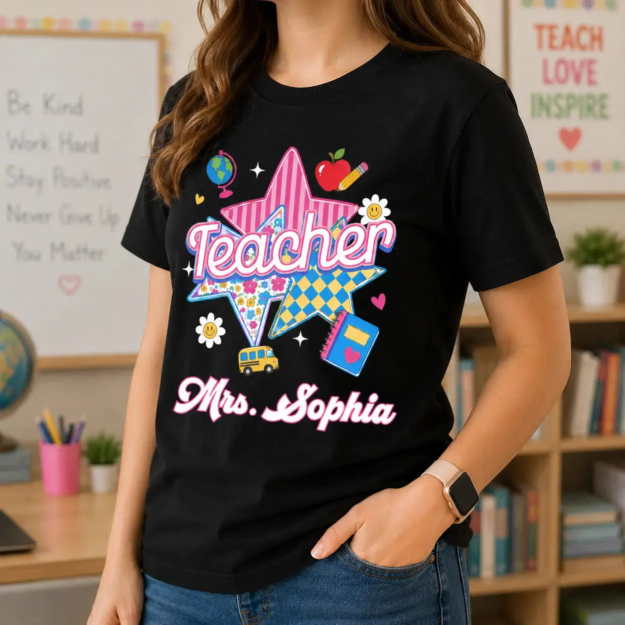 Custom Back To School T-Shirt For School Staff Duconspace