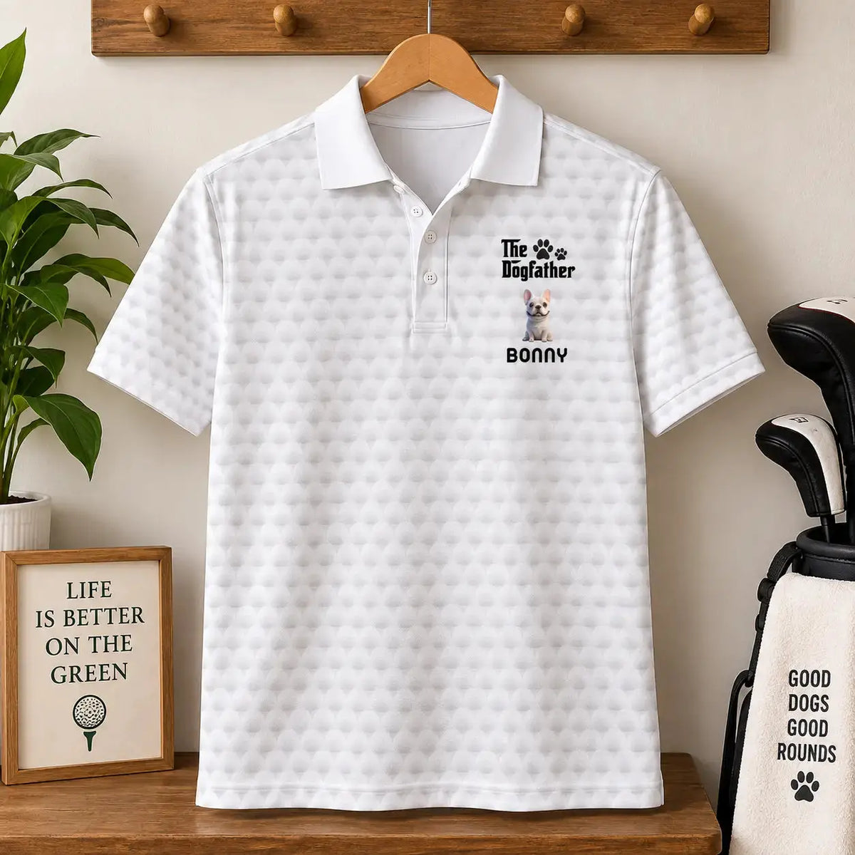 Custom Dog Father Personalized Pet Polo Shirt Duconspace