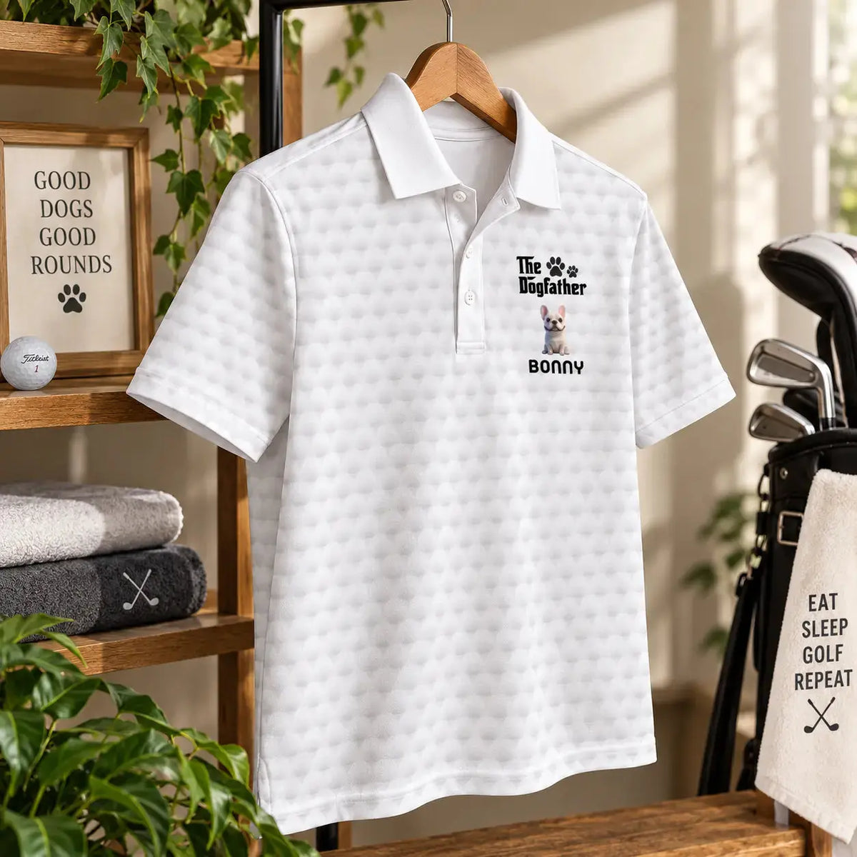 Custom Dog Father Personalized Pet Polo Shirt Duconspace