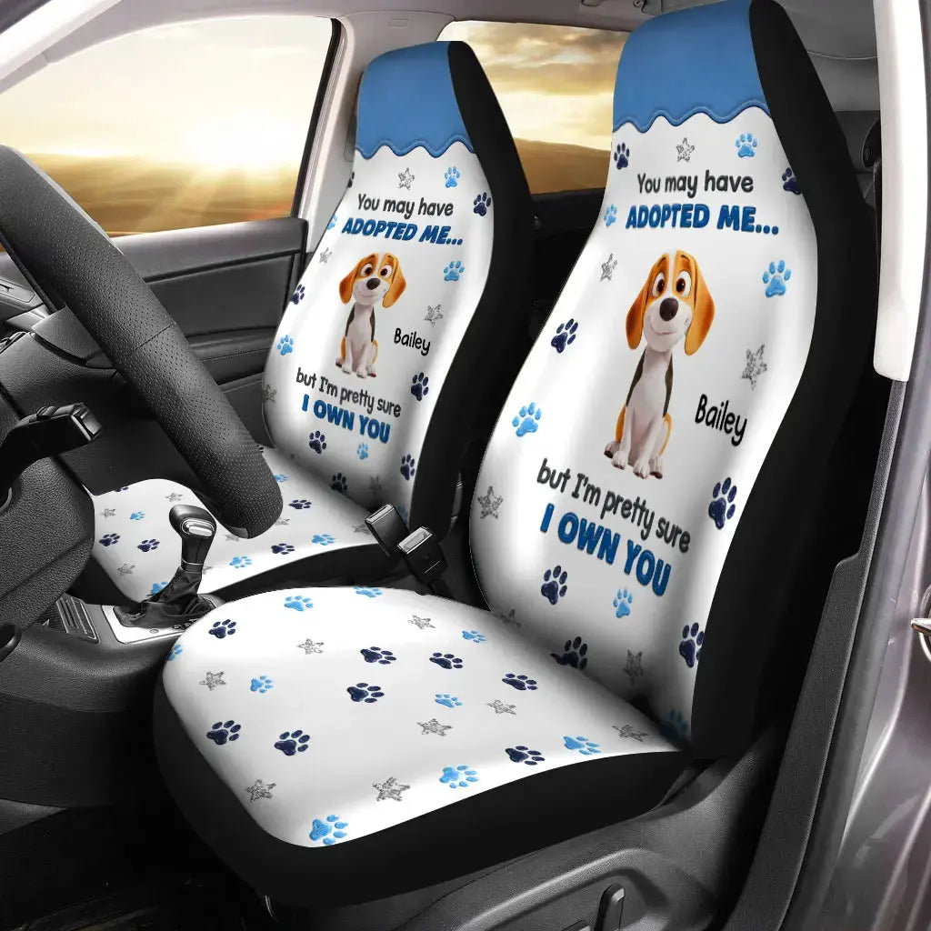 Custom Dog Squad Gift For Pet Lover Car Seat Cover