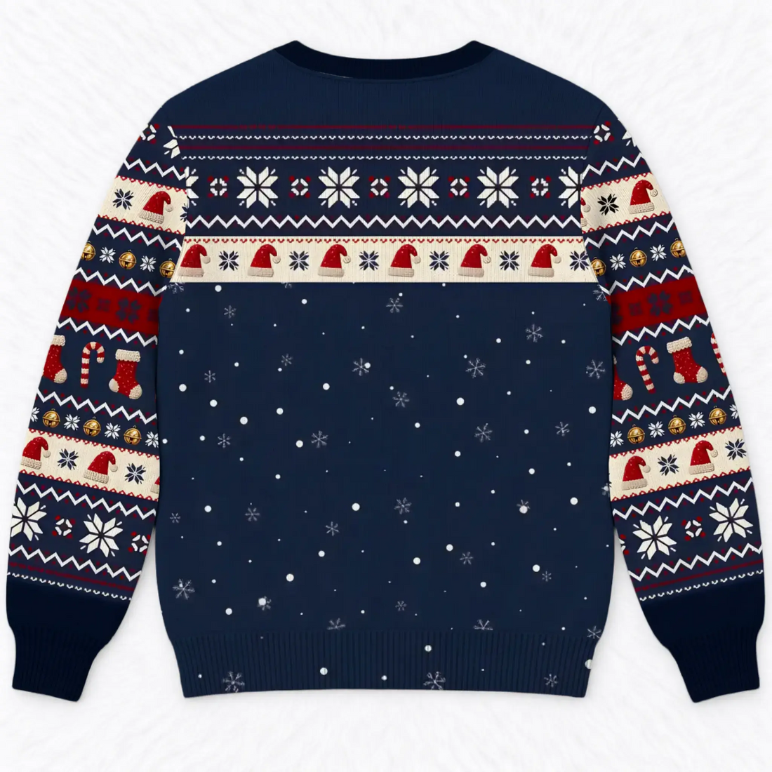 Custom Funny Couple Christmas Ugly Sweater Duconspace