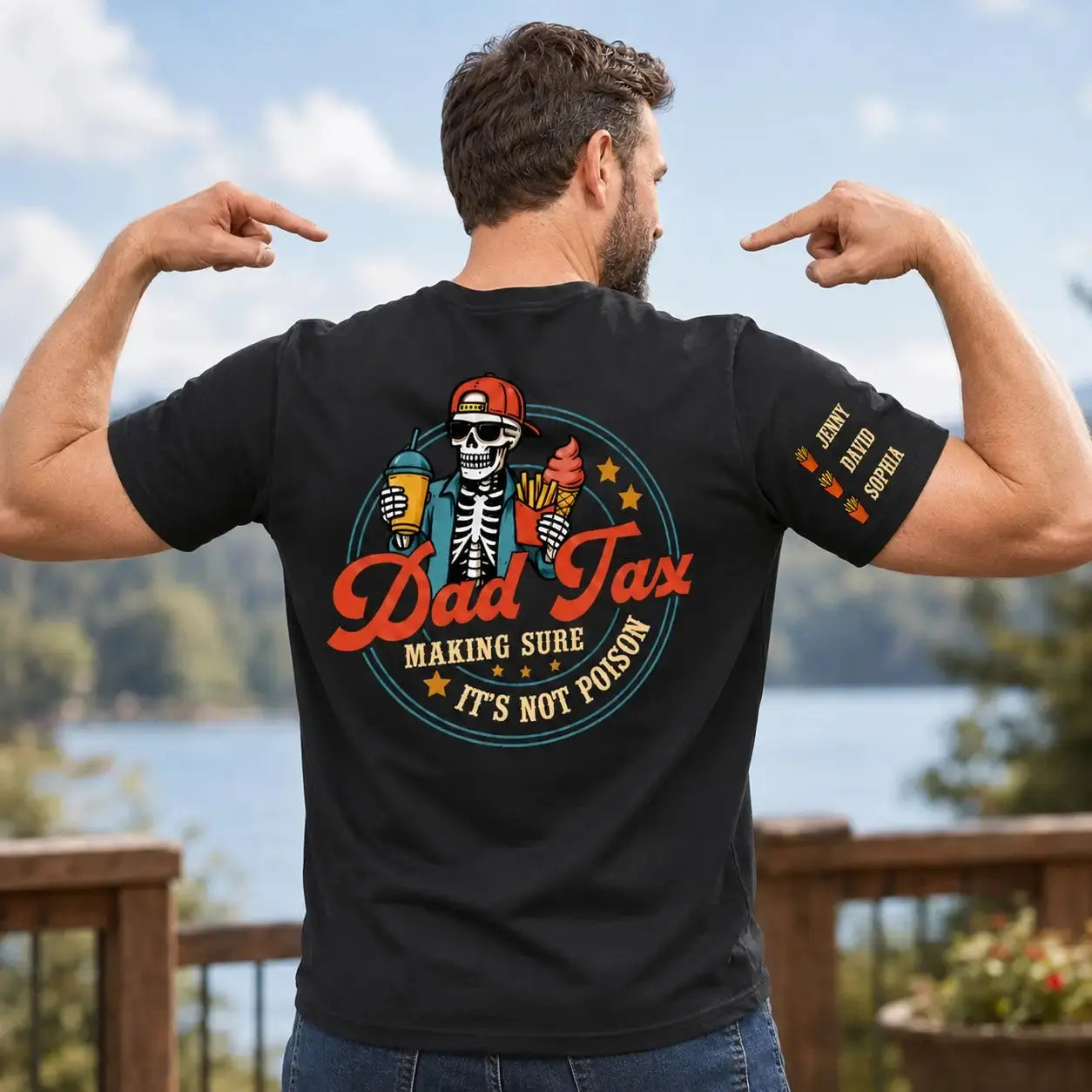 Custom Funny Dad Tax Shirt - Personalized Gift for Dad, Grandpa Duconspace