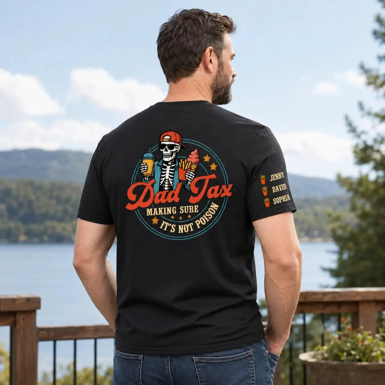 Custom Funny Dad Tax Shirt - Personalized Gift for Dad, Grandpa Duconspace