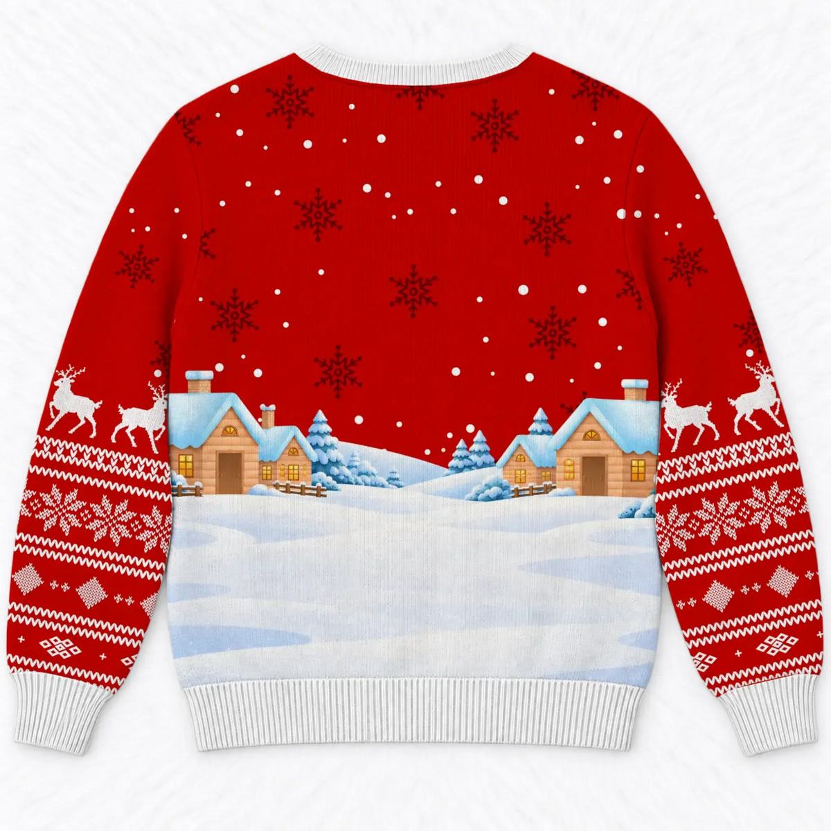 Custom Grandparent Snowman Christmas Ugly Sweater Duconspace