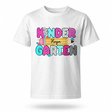 Custom Kids Name Back To School Shirt Toddler