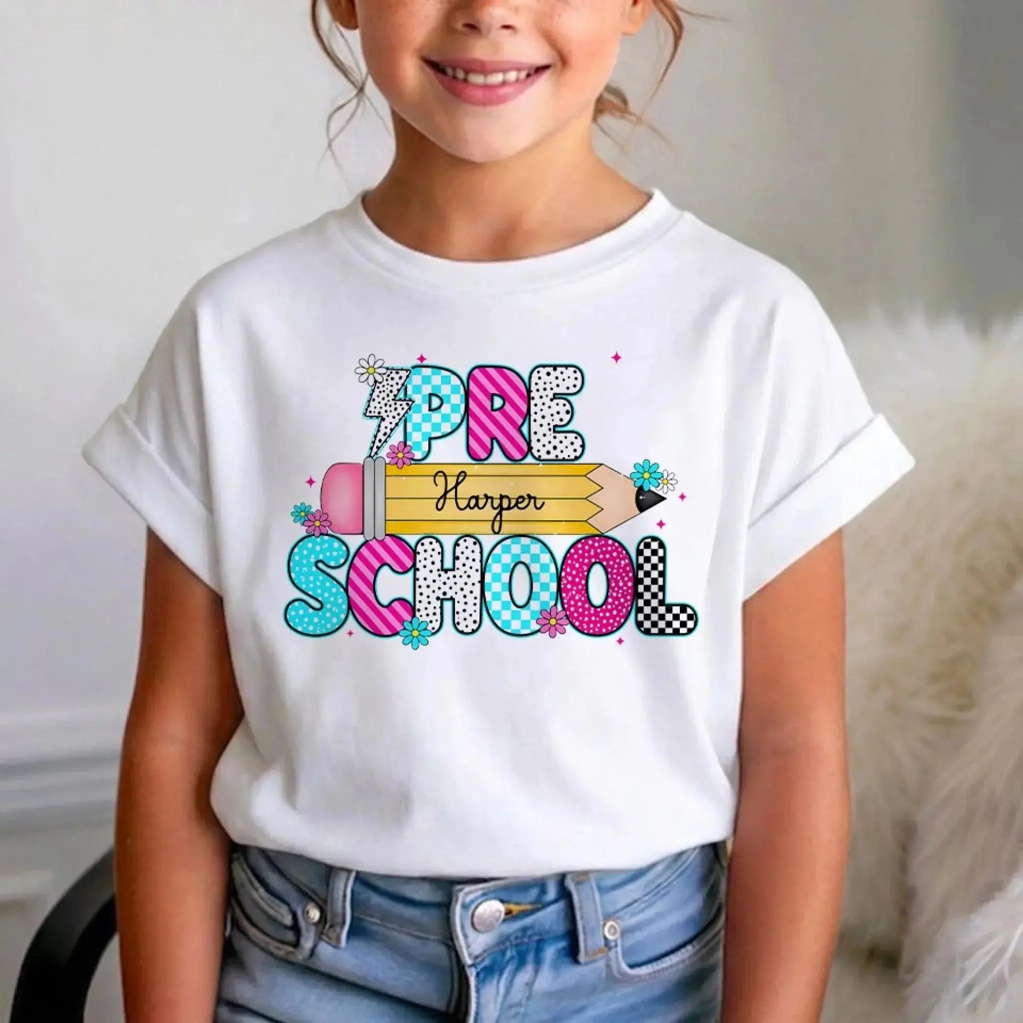 Custom Kids Name Back To School Shirt Toddler
