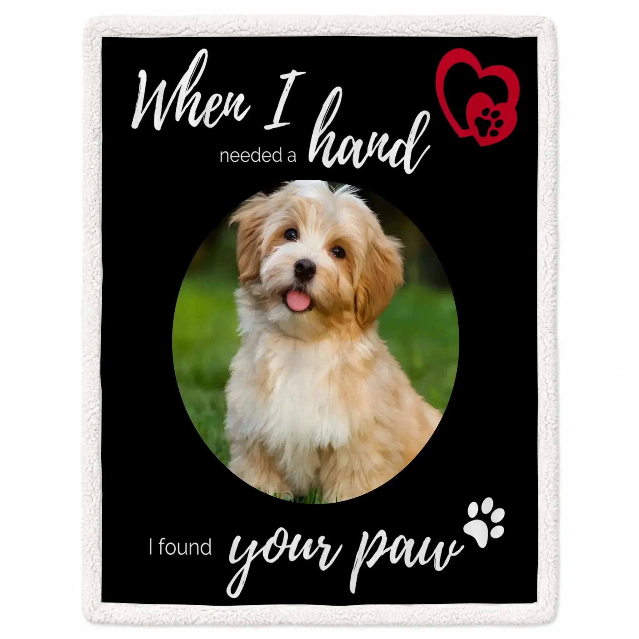 Custom Pet Photo Sherpa Blanket Gift For Pet Lover