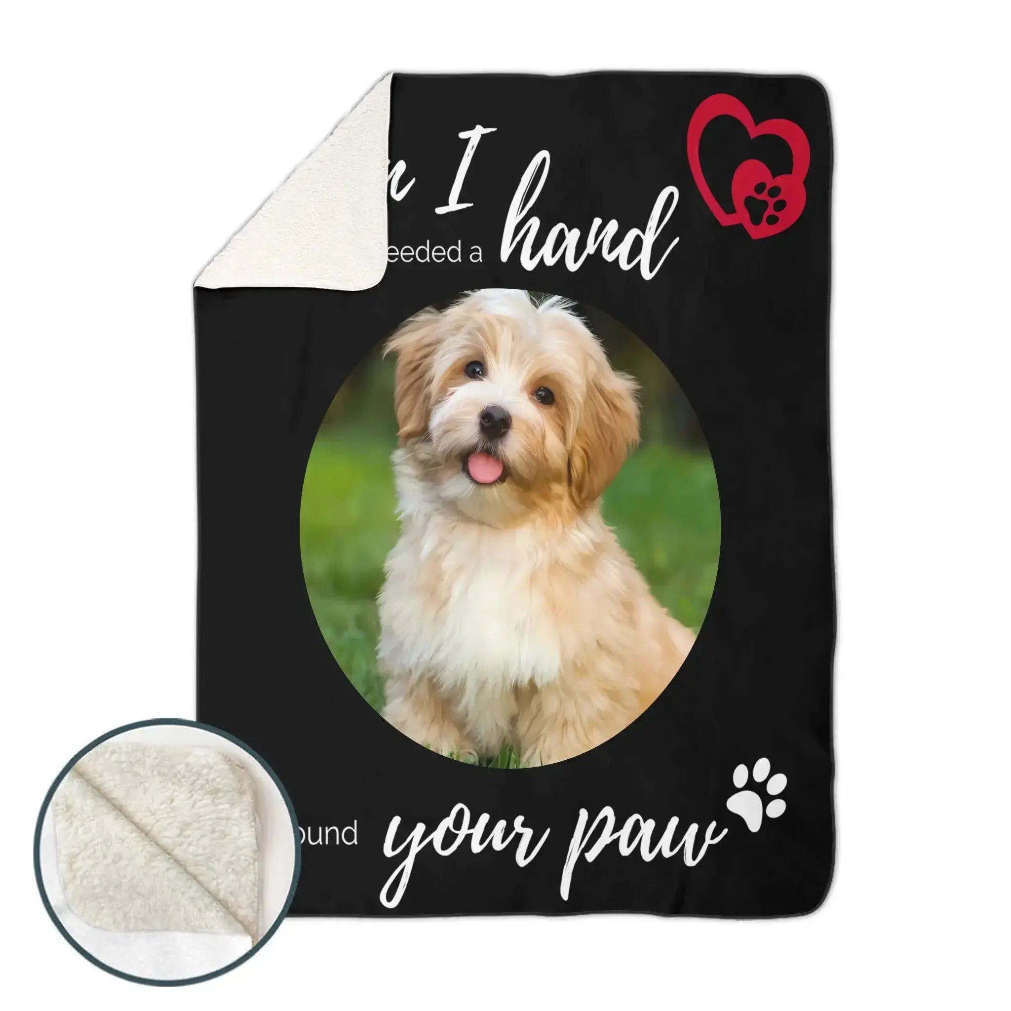Custom Pet Photo Sherpa Blanket Gift For Pet Lover