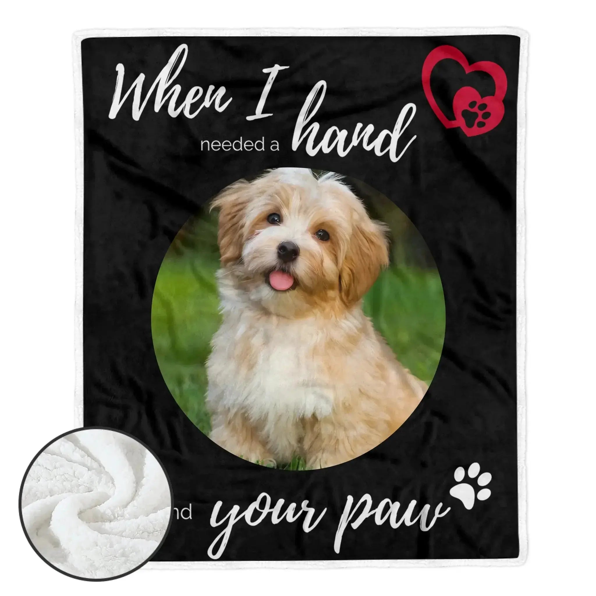 Custom Pet Photo Sherpa Blanket Gift For Pet Lover