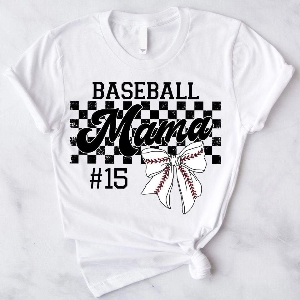 Custom Sports Shirt with Kid’s Name, Personalized Mother’s Day Gift for Soccer, Football, Basketball, Volleyball, Softball, or Baseball Moms
