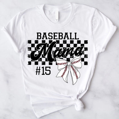 Custom Sports Shirt with Kid’s Name, Personalized Mother’s Day Gift for Soccer, Football, Basketball, Volleyball, Softball, or Baseball Moms