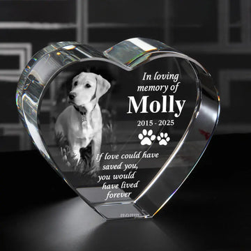 Custom 3D Crystal Pet Memorial – Laser Engraving Keepsake Duconspace
