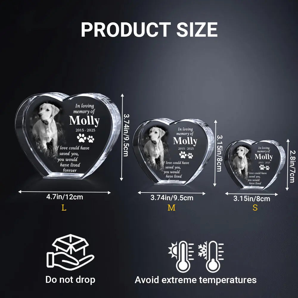 Custom 3D Crystal Pet Memorial – Laser Engraving Keepsake Duconspace