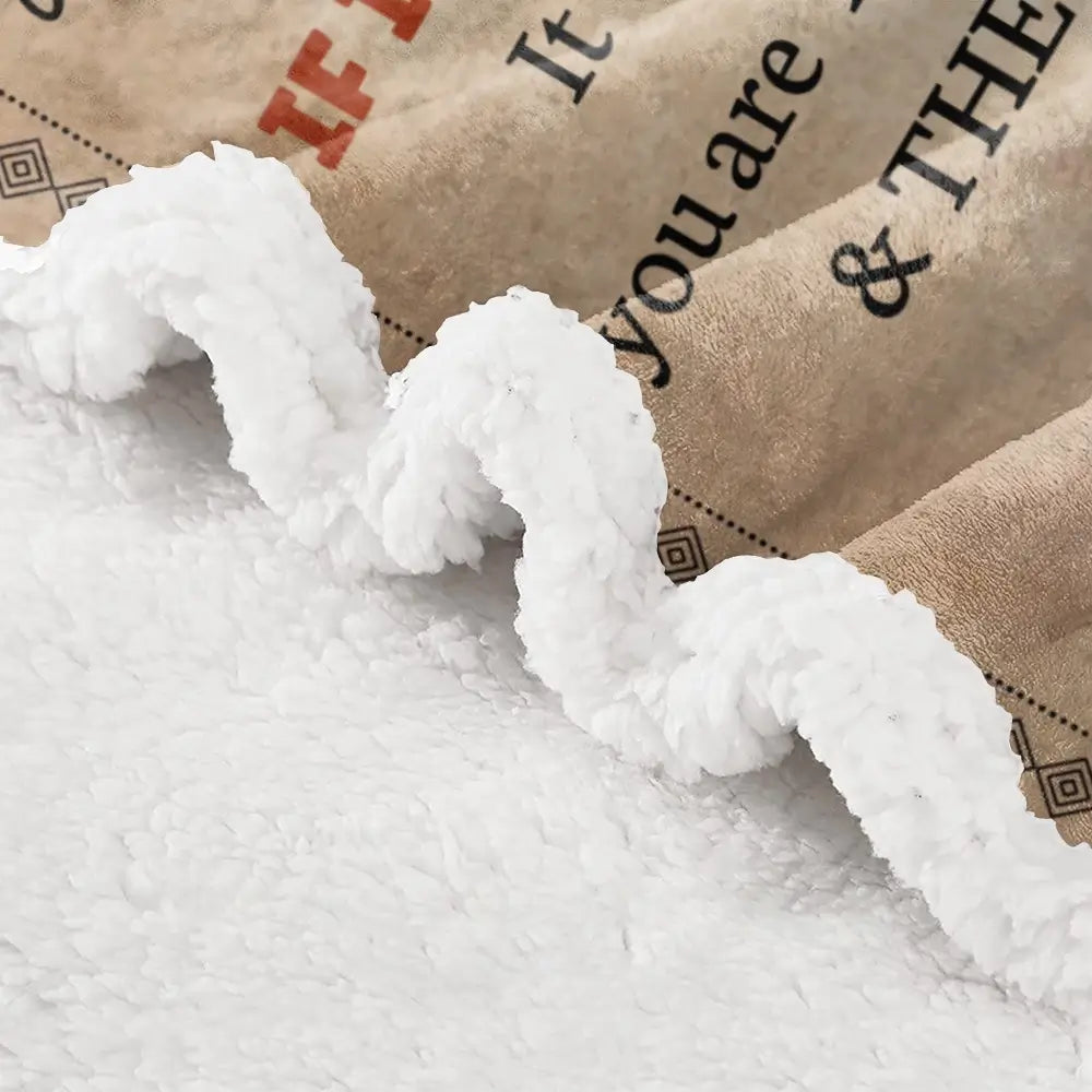 Custom Anniversary Gift for Her - Personalized Blanket Romantic