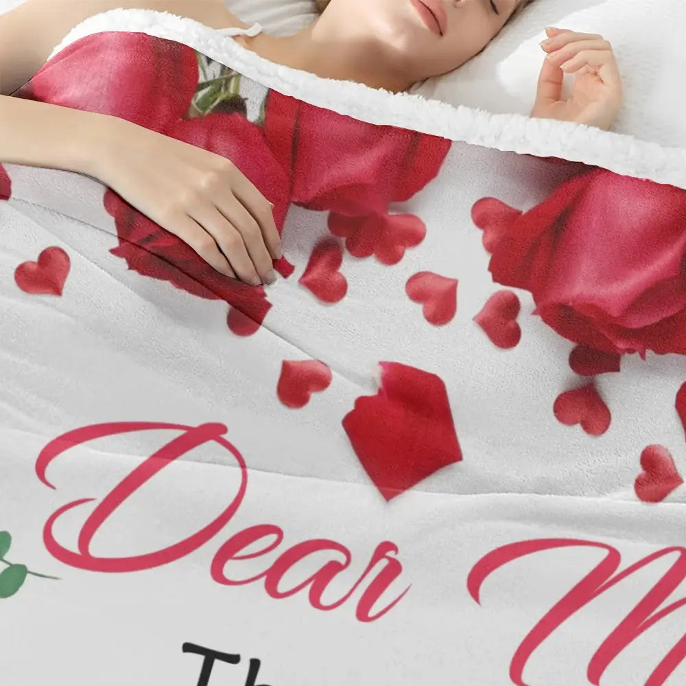 Custom Anniversary Romantic - Personalized Blanket Gifts for Her
