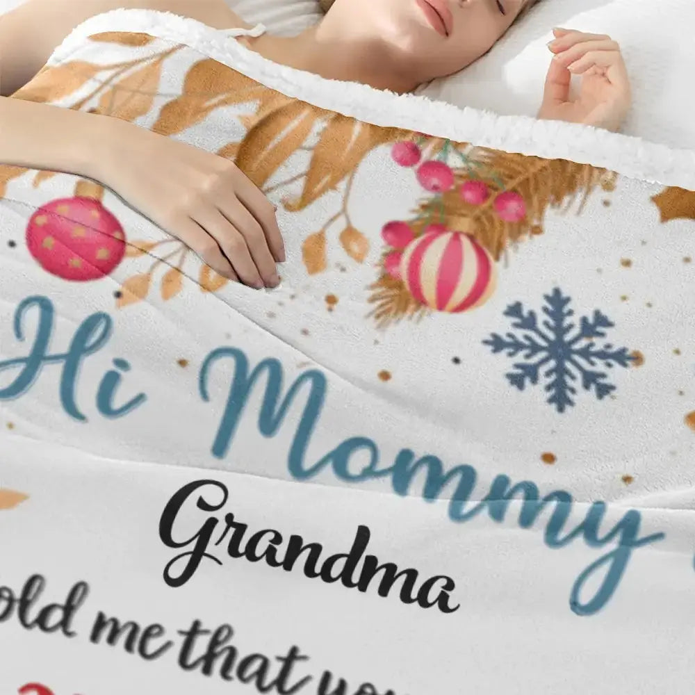 Custom Baby Dear We Love You - Personalized Blanket Mommy & Daddy Duconspace