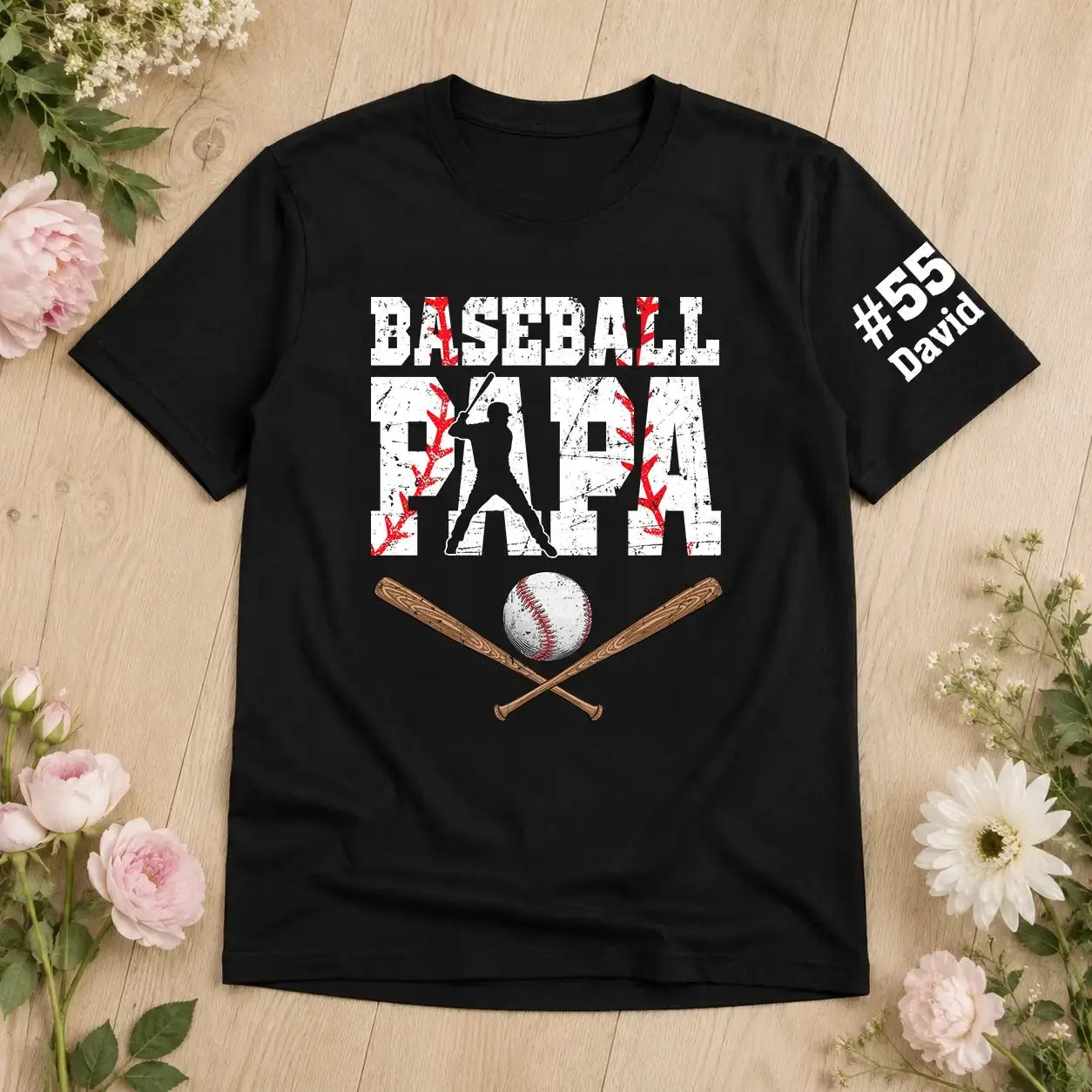 Custom Baseball Dad Shirt - Personalized Gift for Father Days Duconspace