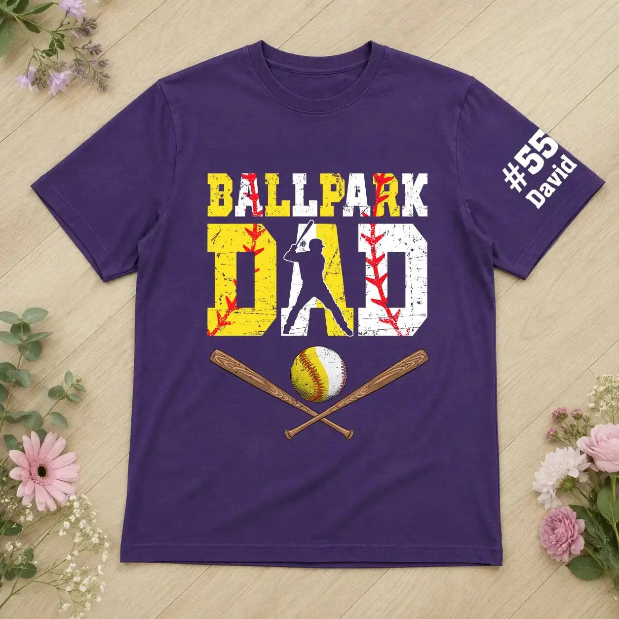 Custom Baseball Dad Shirt - Personalized Gift for Father Days Duconspace