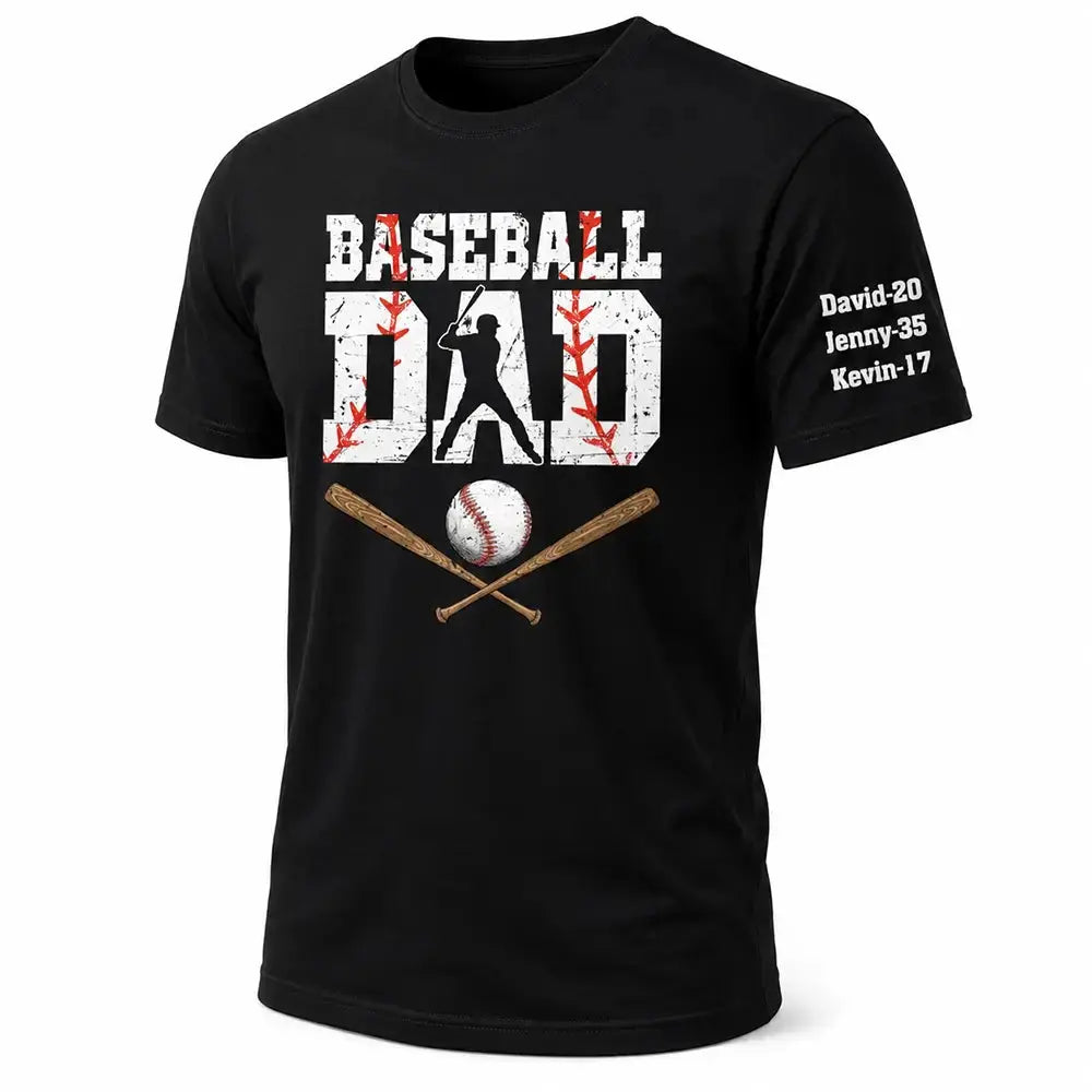 Custom Baseball Dad Shirt - Personalized Gift for Father Days Duconspace