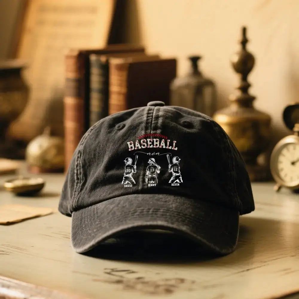 Custom Baseball Mom Cap - Personalized Gift for Mom Duconspace