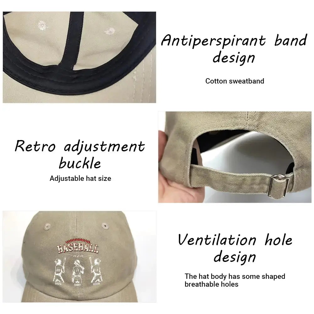 Custom Baseball Mom Cap - Personalized Gift for Mom Duconspace