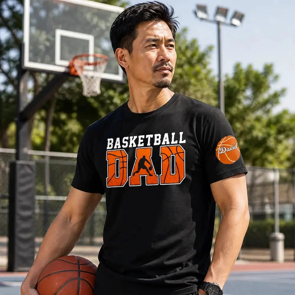 Custom Basketball Dad Shirt - Personalized Gift for Father Day Duconspace