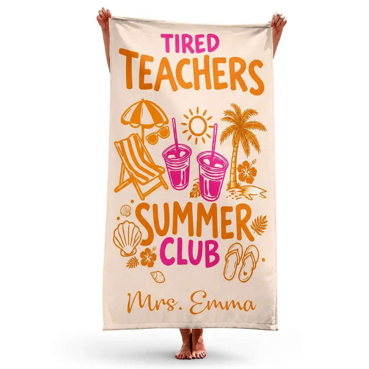 Custom Beach Towel - Personalized Summer Vacation Gift Duconspace
