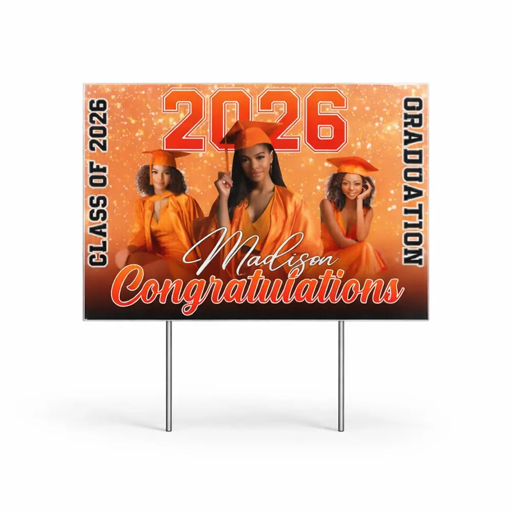 Custom Class of 2026 on Yard Sign - Personalized Gift for Graduation Duconspace