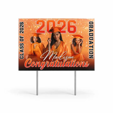 Custom Class of 2026 on Yard Sign - Personalized Gift for Graduation Duconspace
