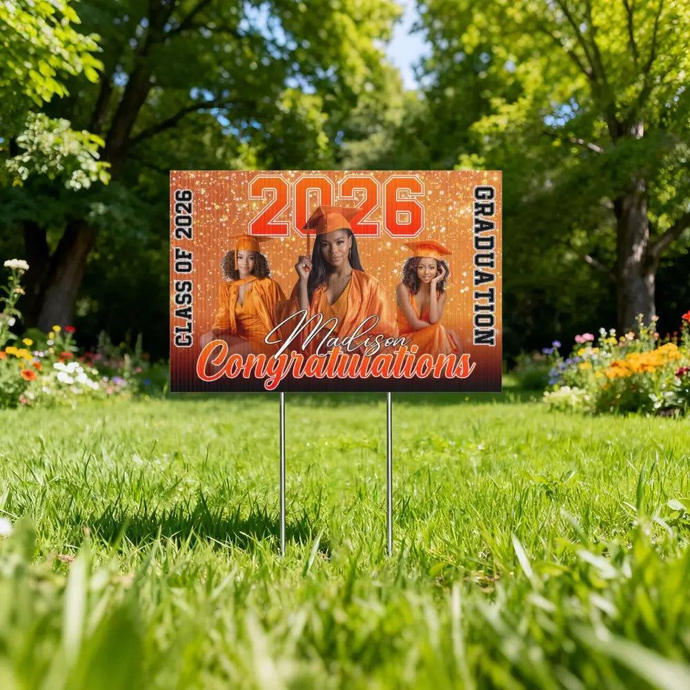 Custom Class of 2026 on Yard Sign - Personalized Gift for Graduation Duconspace