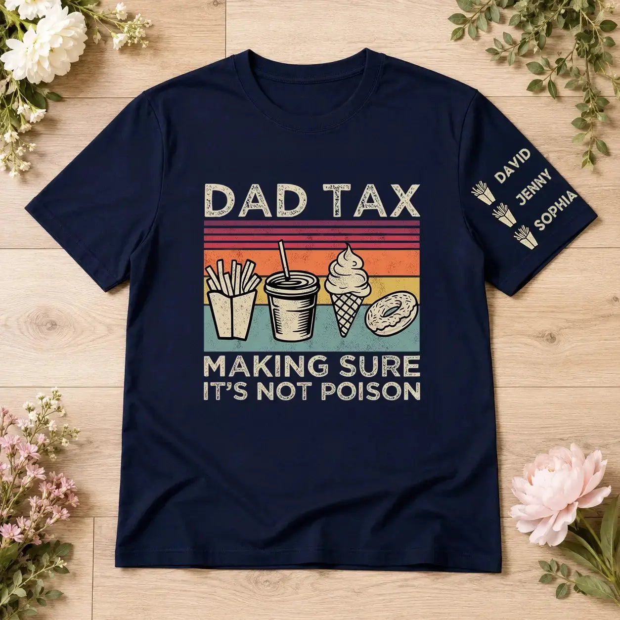 Custom Dad Tax Shirt - Personalized Gift for Dad, Grandpa Duconspace