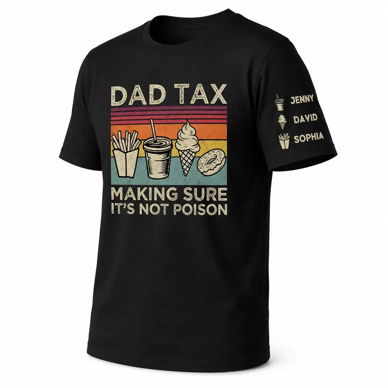 Custom Dad Tax Shirt - Personalized Gift for Dad, Grandpa Duconspace