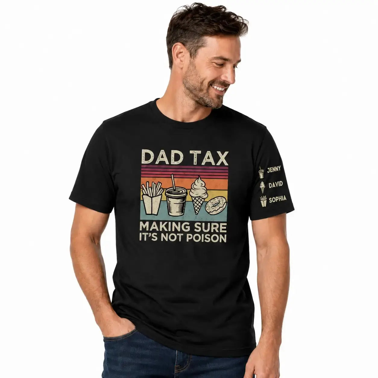 Custom Dad Tax Shirt - Personalized Gift for Dad, Grandpa Duconspace