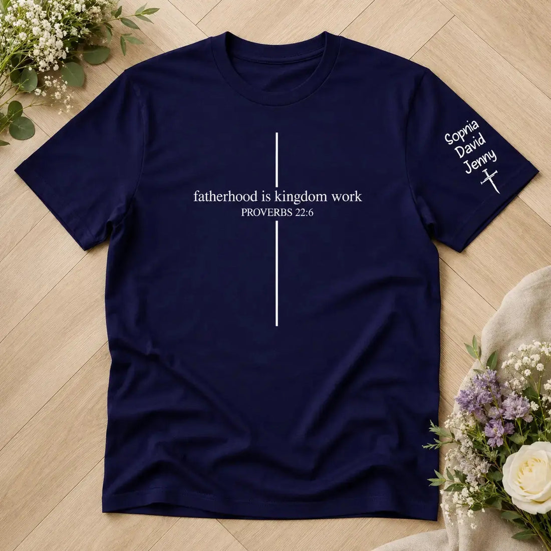 Custom Design on Sleeve - Personalized Gift for Father Day Duconspace
