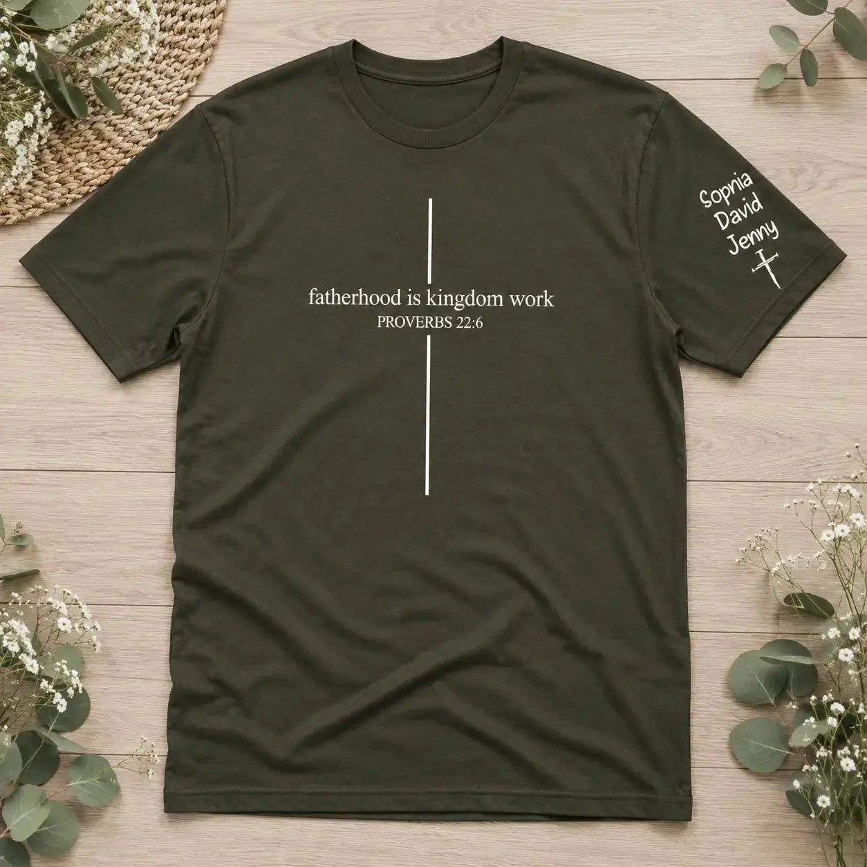 Custom Design on Sleeve - Personalized Gift for Father Day Duconspace