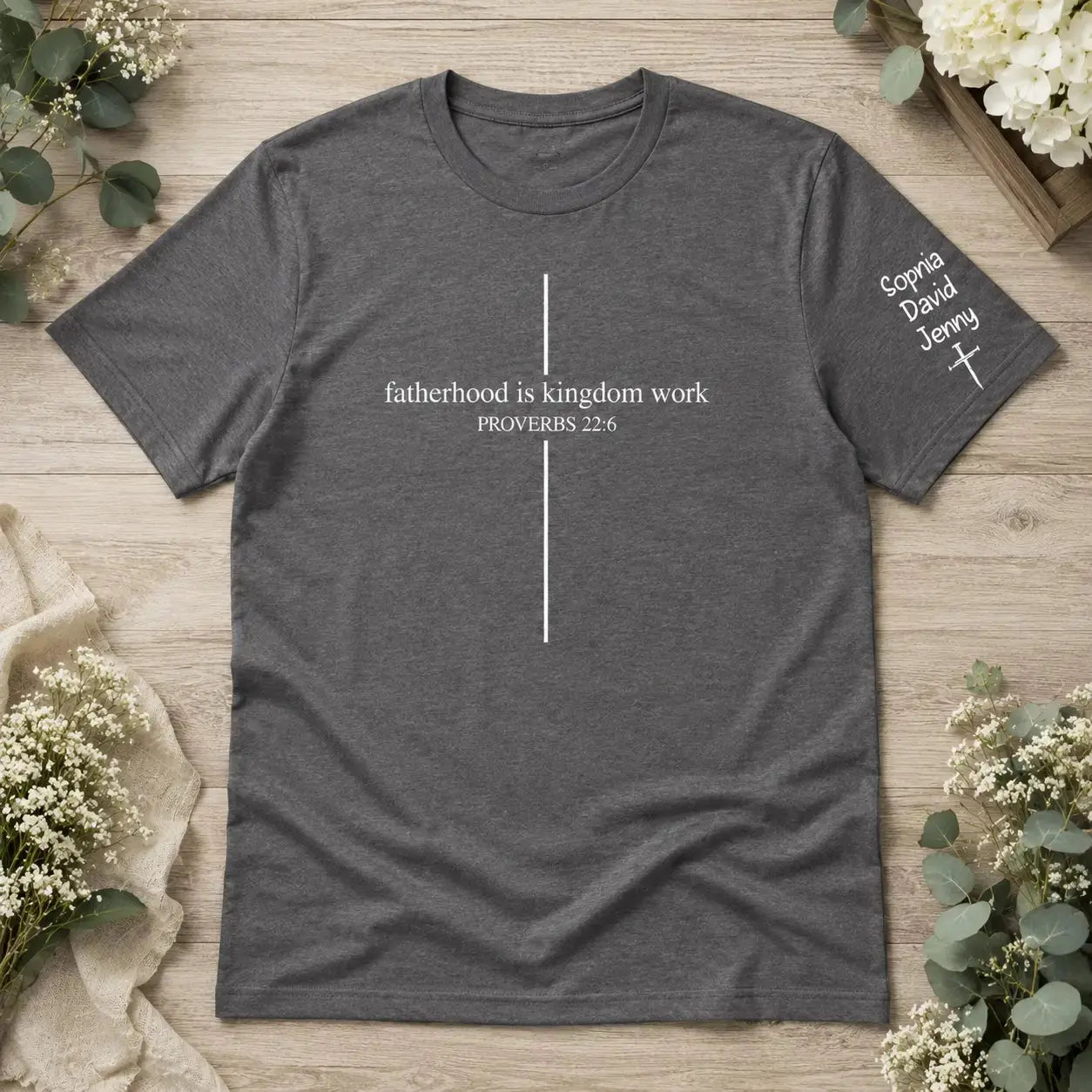Custom Design on Sleeve - Personalized Gift for Father Day Duconspace