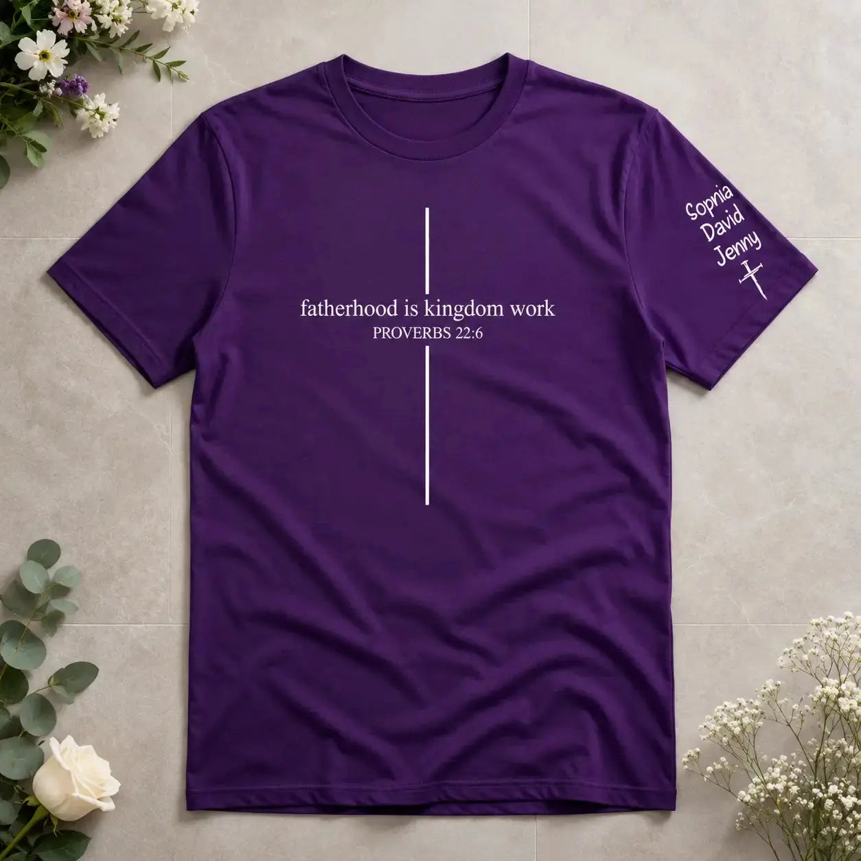 Custom Design on Sleeve - Personalized Gift for Father Day Duconspace