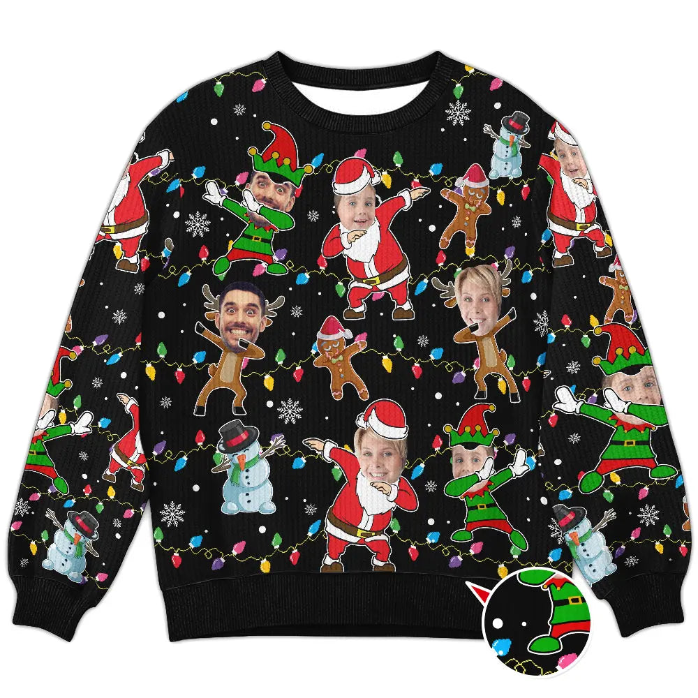 Custom Face Christmas Sweater – Funny Personalized Ugly Sweater