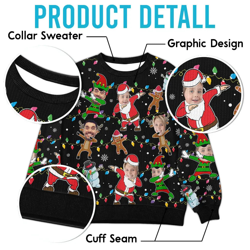 Custom Face Christmas Sweater – Funny Personalized Ugly Sweater