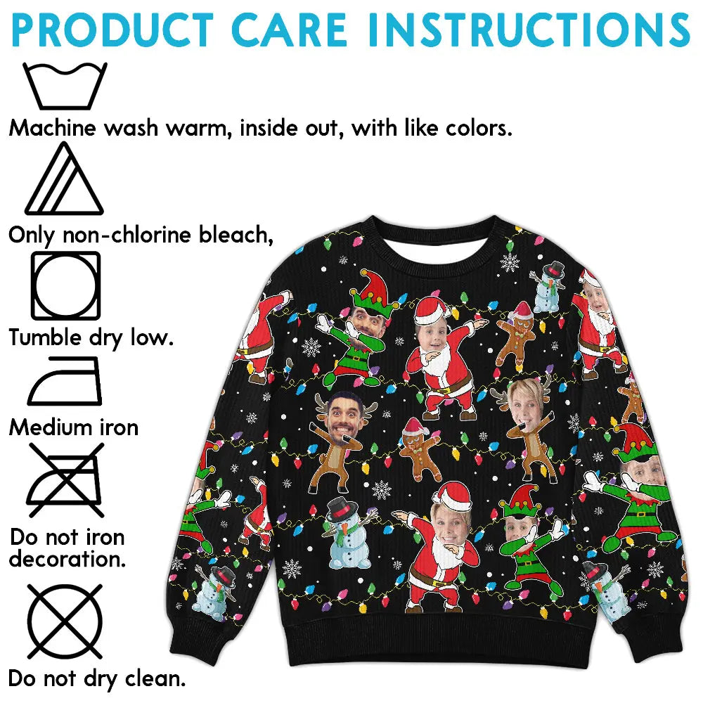 Custom Face Christmas Sweater – Funny Personalized Ugly Sweater