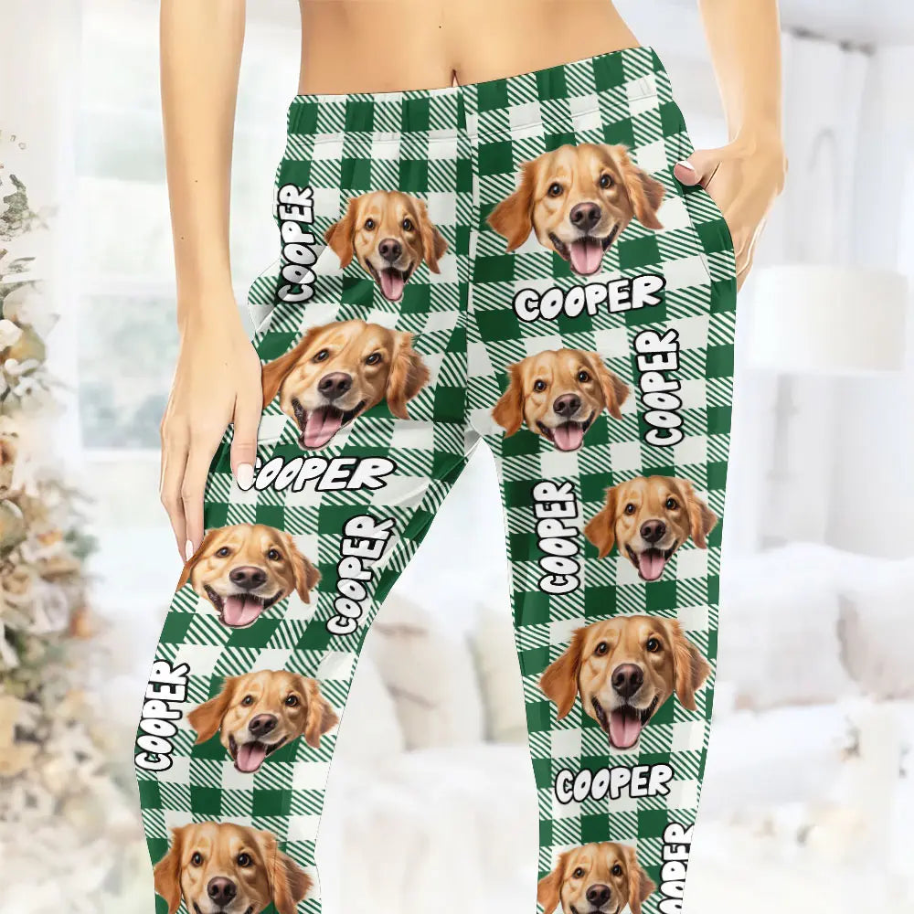 Custom Face Pajama Pants – Personalized Lounge Pants with Name