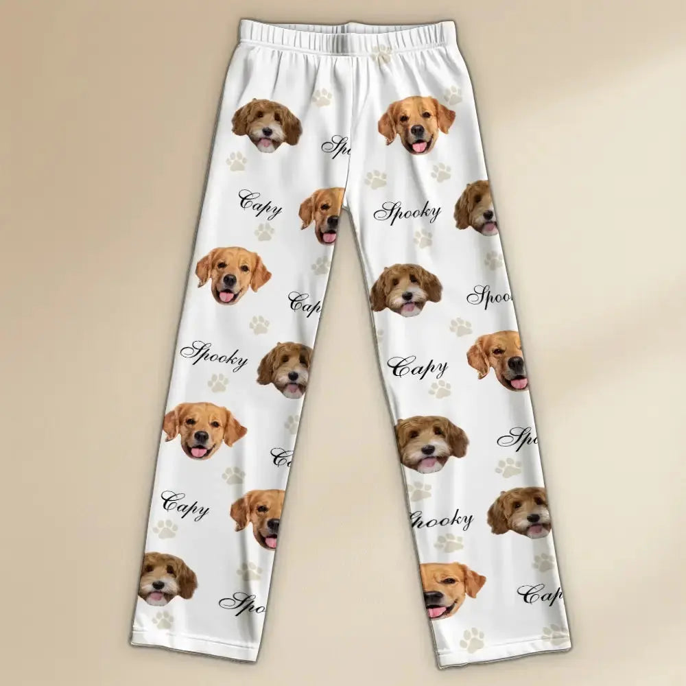 Custom Face Pajamas Pants - Personalized Gift for Dog, Cat Lovers Duconspace