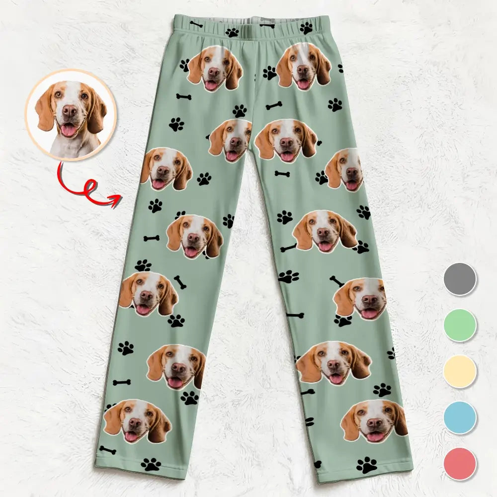 Custom Face Pants - Personalized Pet Photo Pajama Pants