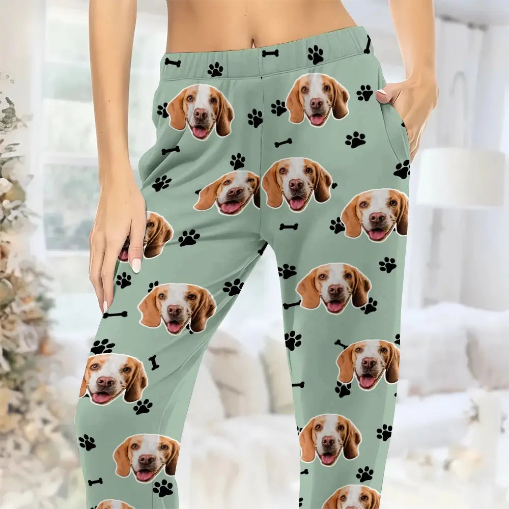 Custom Face Pants - Personalized Pet Photo Pajama Pants