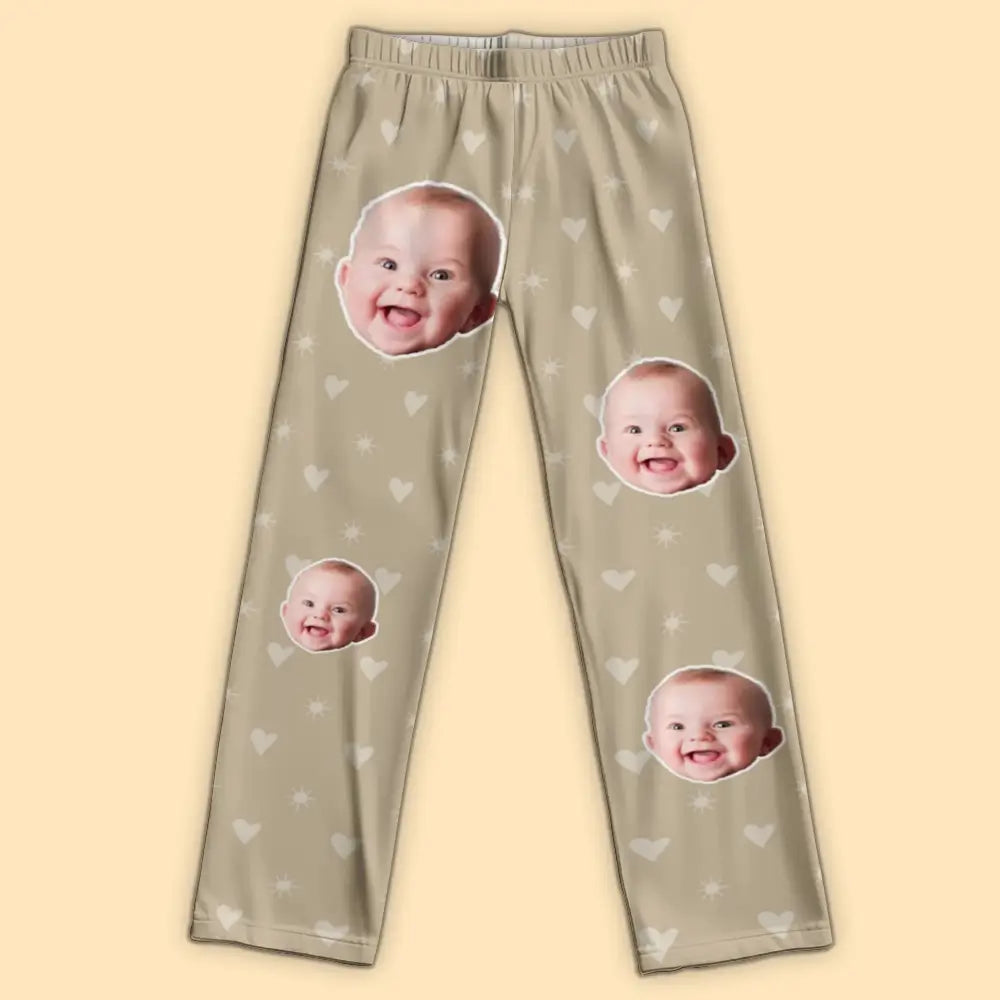 Custom Family Face on Pajama Pants - Personalized  Gift for Family Member