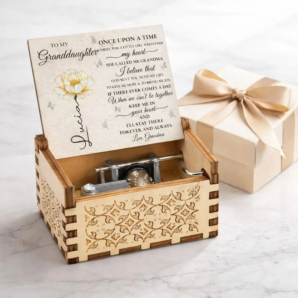 Custom Flower Music Box for Granddaughter, To My Granddaughter Duconspace