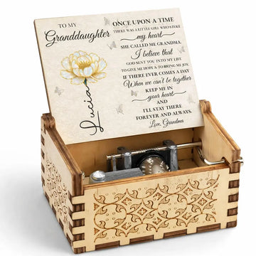 Custom Flower Music Box for Granddaughter, To My Granddaughter Duconspace