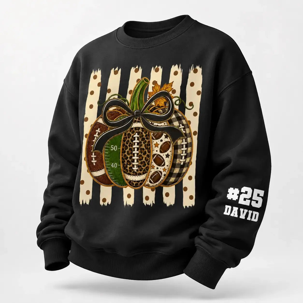 Custom Football Name Number Sleeve Print Apparel